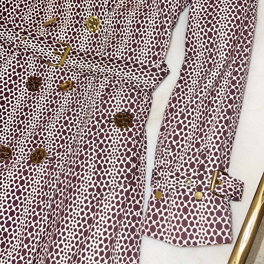 Tory Burch animal print trench coat - Picture 9 of 14